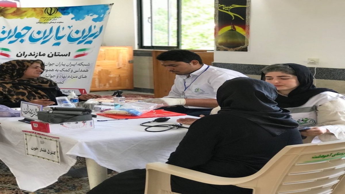 ایستگاه پایش سلامت در روستای آهودشت ساری برپا شد