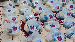 توزیع بسته‌های حمایتی دانش‌آموزان کم‌برخوردار در سیستان و بلوچستان